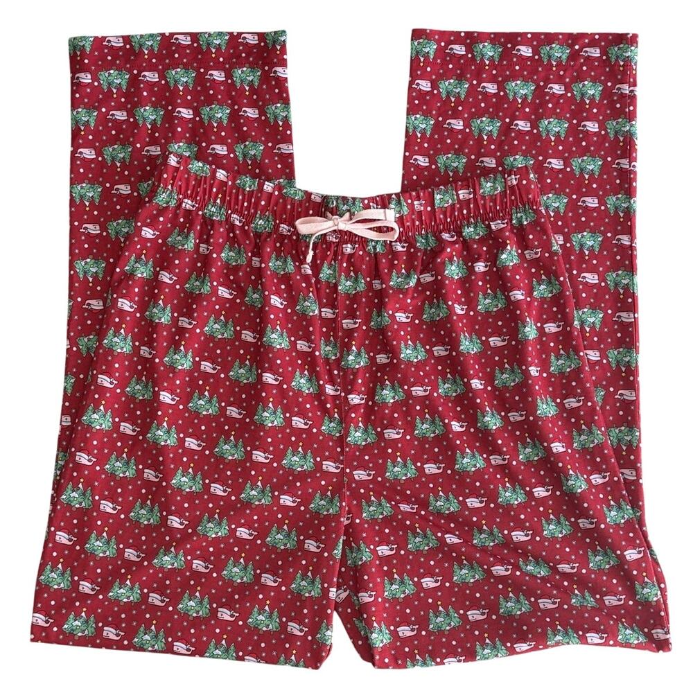 Vineyard Vines Kids Christmas Pajama Pants Red XL 18